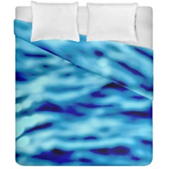 Blue Waves Abstract Series No4 Duvet Cover Double Side (California King Size)
