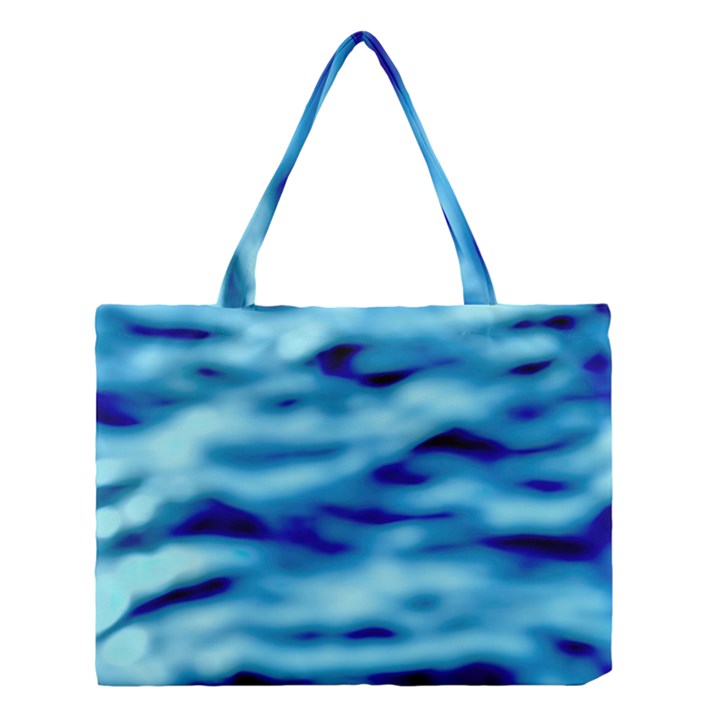 Blue Waves Abstract Series No4 Medium Tote Bag