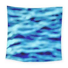 Blue Waves Abstract Series No4 Square Tapestry (Large)