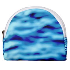 Blue Waves Abstract Series No4 Horseshoe Style Canvas Pouch