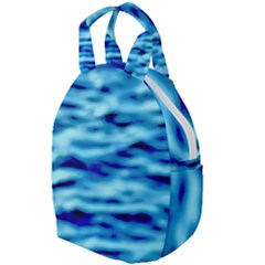 Blue Waves Abstract Series No4 Travel Backpacks by DimitriosArt