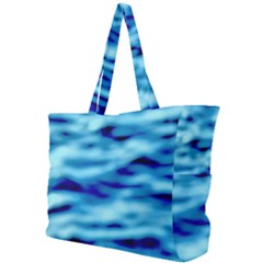 Blue Waves Abstract Series No4 Simple Shoulder Bag by DimitriosArt