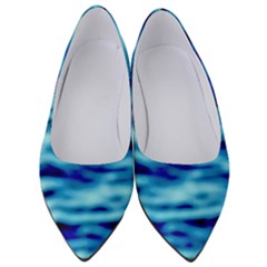Blue Waves Abstract Series No4 Women s Low Heels by DimitriosArt