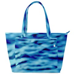 Blue Waves Abstract Series No4 Back Pocket Shoulder Bag  by DimitriosArt