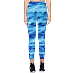 Blue Waves Abstract Series No4 Pocket Leggings 