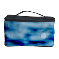 Blue Waves Abstract Series No5 Cosmetic Storage by DimitriosArt