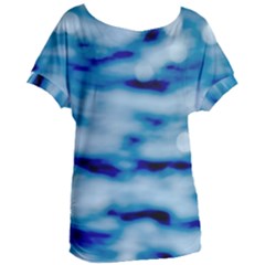 Blue Waves Abstract Series No5 Women s Oversized Tee by DimitriosArt