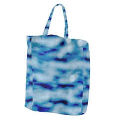 Blue Waves Abstract Series No5 Giant Grocery Tote by DimitriosArt