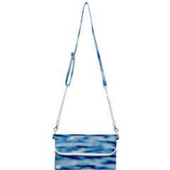 Blue Waves Abstract Series No5 Mini Crossbody Handbag by DimitriosArt