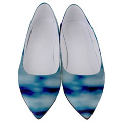 Blue Waves Abstract Series No5 Women s Low Heels by DimitriosArt