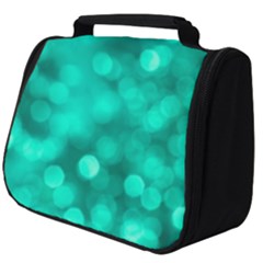 Light Reflections Abstract No9 Turquoise Full Print Travel Pouch (big) by DimitriosArt