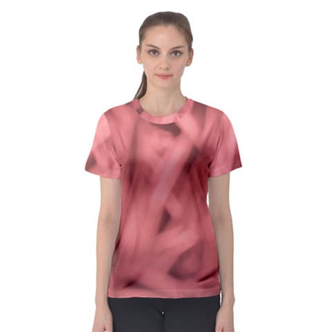 Red Flames Abstract No2 Women s Sport Mesh Tee by DimitriosArt