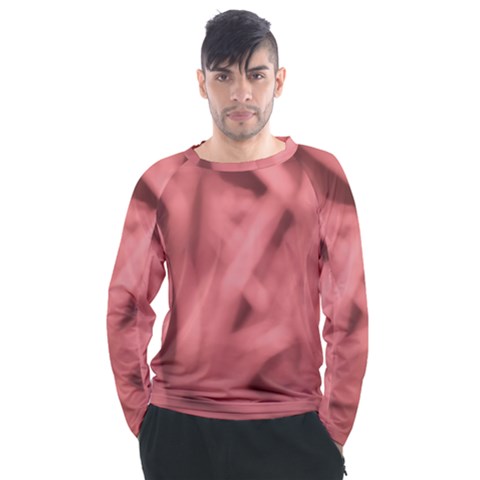 Red Flames Abstract No2 Men s Long Sleeve Raglan Tee by DimitriosArt