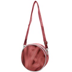 Red Flames Abstract No2 Crossbody Circle Bag by DimitriosArt