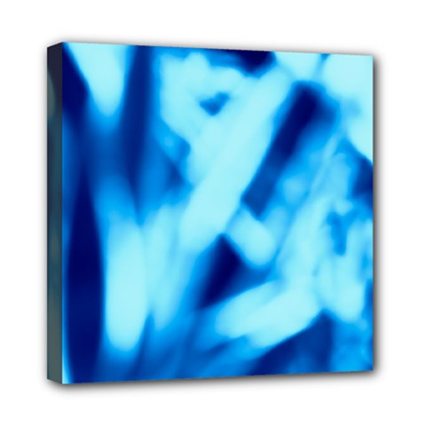 Blue Abstract 2 Mini Canvas 8  X 8  (stretched) by DimitriosArt