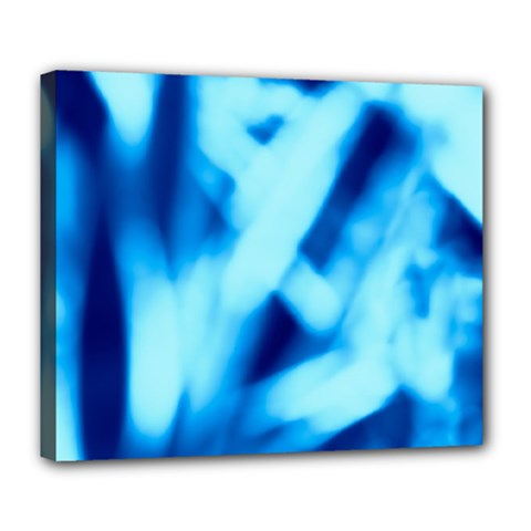 Blue Abstract 2 Deluxe Canvas 24  X 20  (stretched) by DimitriosArt