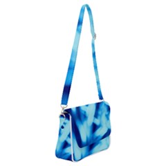 Blue Abstract 2 Shoulder Bag With Back Zipper by DimitriosArt