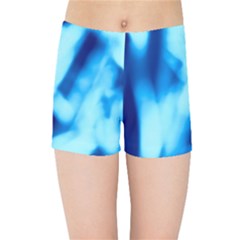 Blue Abstract 2 Kids  Sports Shorts by DimitriosArt