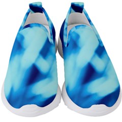 Blue Abstract 2 Kids  Slip On Sneakers by DimitriosArt