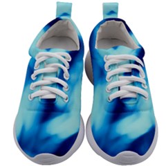 Blue Abstract 2 Kids Athletic Shoes by DimitriosArt