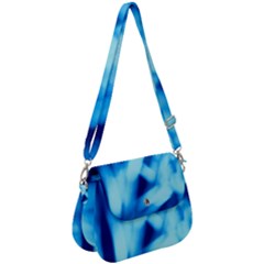 Blue Abstract 2 Saddle Handbag by DimitriosArt
