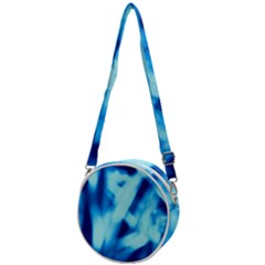 Blue Abstract 2 Crossbody Circle Bag by DimitriosArt