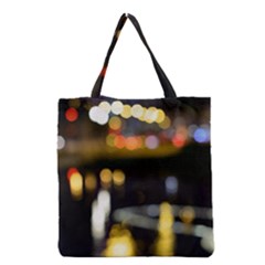 City Lights Grocery Tote Bag by DimitriosArt