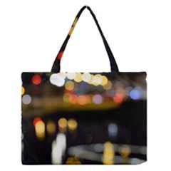 City Lights Zipper Medium Tote Bag by DimitriosArt