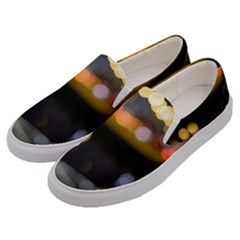 City Lights Men s Canvas Slip Ons by DimitriosArt