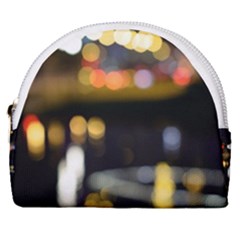 City Lights Horseshoe Style Canvas Pouch by DimitriosArt