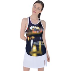 City Lights Racer Back Mesh Tank Top by DimitriosArt