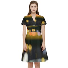 City Lights Short Sleeve Waist Detail Dress