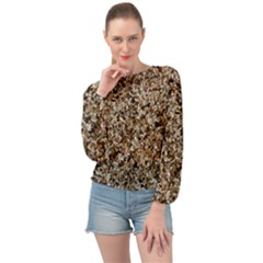 Universe Pattern Banded Bottom Chiffon Top by DimitriosArt