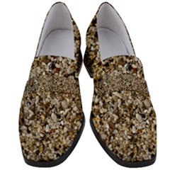 Universe Pattern Women s Chunky Heel Loafers by DimitriosArt