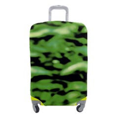 Green  Waves Abstract Series No11 Luggage Cover (small) by DimitriosArt