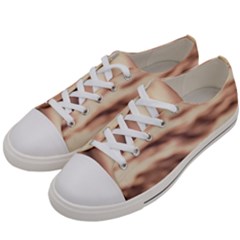 Pink  Waves Abstract Series No6 Men s Low Top Canvas Sneakers by DimitriosArt