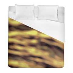 Yellow  Waves Abstract Series No10 Duvet Cover (Full/ Double Size)