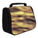 Yellow  Waves Abstract Series No10 Full Print Travel Pouch (Small) View2