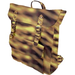 Yellow  Waves Abstract Series No10 Buckle Up Backpack