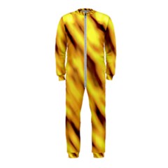 Yellow  Waves Abstract Series No8 Onepiece Jumpsuit (kids) by DimitriosArt