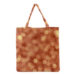 Light Reflections Abstract No7 Peach Grocery Tote Bag by DimitriosArt