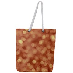 Light Reflections Abstract No7 Peach Full Print Rope Handle Tote (large) by DimitriosArt