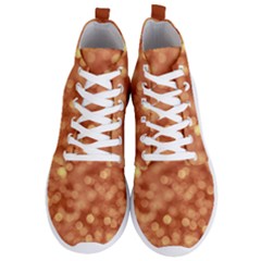 Light Reflections Abstract No7 Peach Men s Lightweight High Top Sneakers by DimitriosArt