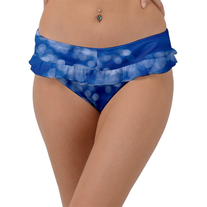 Light Reflections Abstract No2 Frill Bikini Bottom