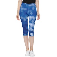 Light Reflections Abstract No2 Inside Out Lightweight Velour Capri Leggings 