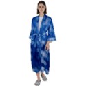 Light Reflections Abstract No2 Maxi Satin Kimono View1