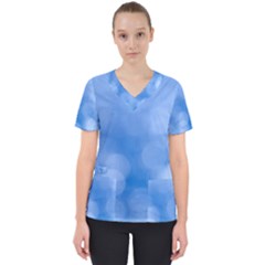Light Reflections Abstract Women s V-neck Scrub Top by DimitriosArt
