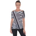 Cycas Leaf The Shadows Shoulder Cut Out Short Sleeve Top View1