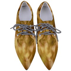 Orange Papyrus Abstract Pointed Oxford Shoes by DimitriosArt