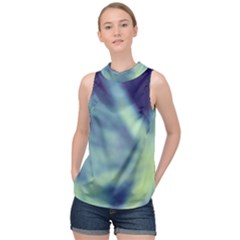 Cold Stars High Neck Satin Top by DimitriosArt